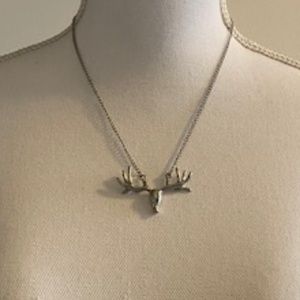 Silver Deer Necklace